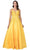 Trevi Collection - L2401 Embroidered Satin A-Line Dress Prom Dresses XXS / Marigold