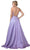 Trevi Collection - L2455 Halter Neck Crisscross Back A-Line Gown Prom Dresses