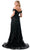 Aspeed Design L2621 - Floral Sequin Off Shoulder Evening Gown Special Occasion Dress