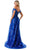 Aspeed Design L2621 - Floral Sequin Off Shoulder Evening Gown Special Occasion Dress