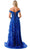 Aspeed Design L2621 - Floral Sequin Off Shoulder Evening Gown Special Occasion Dress