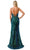 Trevi Collection L2692 - Lace-Up Back Sequin Prom Gown Prom Dresses L / Green