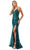 Trevi Collection L2692 - Lace-Up Back Sequin Prom Gown Prom Dresses L / Green