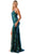 Trevi Collection L2692 - Lace-Up Back Sequin Prom Gown Prom Dresses L / Green