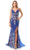 Trevi Collection L2692 - Sleeveless Sequin Lattice Prom Gown Special Occasion Dress XS / Royal