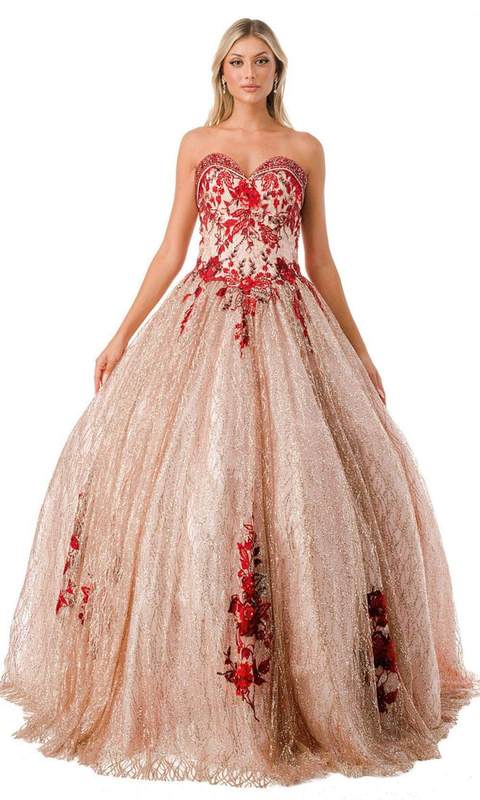 Aspeed Design L2730 - Sweetheart Strapless Ballgown Ball Gowns XS / Rosegold