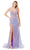 Aspeed Design L2761M - Sequin Appliqued V-Neck Evening Gown Evening Dresses XXS / Lilac