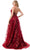 Trevi Collection L2764B - Floral Tulle Prom Dress Special Occasion Dress