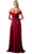 Trevi Collection L2767Y - Foldover Off Shoulder Evening Gown Special Occasion Dress