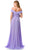 Trevi Collection L2767Y - Foldover Off Shoulder Evening Gown Special Occasion Dress