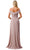 Trevi Collection L2767Y - Foldover Off Shoulder Evening Gown Special Occasion Dress