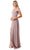 Trevi Collection L2767Y - Foldover Off Shoulder Evening Gown Special Occasion Dress