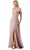 Trevi Collection L2767Y - Foldover Off Shoulder Evening Gown Special Occasion Dress