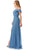 Trevi Collection L2767Y - Foldover Off Shoulder Evening Gown Special Occasion Dress