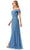 Trevi Collection L2767Y - Foldover Off Shoulder Evening Gown Special Occasion Dress