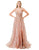 Aspeed Design L2769T - Glitter Evening Prom Dress with Slit Evening Dresses