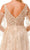 Trevi Collection L2772T - Glitter Cold Shoulder Evening Gown Special Occasion Dress