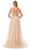 Trevi Collection L2772T - Glitter Cold Shoulder Evening Gown Special Occasion Dress