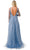 Trevi Collection L2772T - Glitter Cold Shoulder Evening Gown Special Occasion Dress