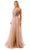 Trevi Collection L2781A - Sleeveless Plunging V-Neck Prom Dress Prom Dresses 2XL / Mauve