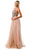 Trevi Collection L2781A - Sleeveless Plunging V-Neck Prom Dress Prom Dresses 2XL / Mauve