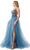 Trevi Collection L2781A - Sleeveless Plunging V-Neck Prom Dress Prom Dresses 2XL / Mauve