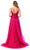 Trevi Collection L2782A - Appliqued Plunging V-Neck Evening Gown Special Occasion Dress