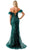 Trevi Collection L2786F - Ruffled Sleeve Embellished Evening Gown Special Occasion Dress