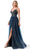 Trevi Collection L2788F - Glitter Tulle Prom Dress with Slit Special Occasion Dress