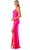 Trevi Collection L2805Y - Dual Straps Ruched Evening Gown Special Occasion Dress