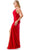 Trevi Collection L2805Y - Dual Straps Ruched Evening Gown Special Occasion Dress