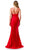 Trevi Collection L2805Y - Dual Straps Ruched Evening Gown Special Occasion Dress