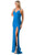 Trevi Collection L2805Y - Dual Straps Ruched Evening Gown Special Occasion Dress