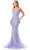 Aspeed Design L2816J - Deep V-Neck Sleeveless Evening Gown Evening Dresses XL / Lilac