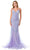 Aspeed Design L2816J - Deep V-Neck Sleeveless Evening Gown Evening Dresses XL / Lilac