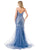 Trevi Collection L2816J - Sequined Mermaid Evening Gown Evening Dresses