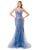 Aspeed Design L2816J - Sequined Mermaid Evening Gown Evening Dresses XS / Smoky Blue