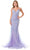 Trevi Collection L2816J - Sequined Mermaid Evening Gown Special Occasion Dress XS / Lilac