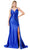 Trevi Collection L2849P - V-Neck Beaded Appliqued Prom Dress Special Occasion Dress XXS / Royal