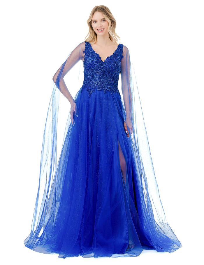 Aspeed Design L2906T - Embroidered A-Line Prom Gown Special Occasion Dress