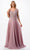 Aspeed Design M2722 - Illusion Sleeve A-Line Evening Gown Special Occasion Dress M / Mauve