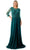 Aspeed Design M2723J - Beaded Lace Illusion Evening Gown Special Occasion Dress S / Emerald