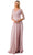 Aspeed Design M2733F - Ruched Quarter Sleeve Prom Dress Prom Dresses