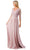 Aspeed Design M2733F - Ruched Quarter Sleeve Prom Dress Prom Dresses