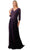 Aspeed Design M2758Q - Lace Appliqued A-Line Evening Gown Special Occasion Dress M / Eggplant