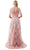 Aspeed Design M2818M - Bateau Floral Embroidered Evening Dress Special Occasion Dress