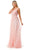 Trevi Collection P2114 - Floral Appliqued A-Line Prom Gown Special Occasion Dress