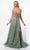 Trevi Collection P2203 - Sleeveless Beaded Evening Gown Special Occasion Dress XS / Slate Gray