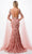 Trevi Collection P2221 - Cape Sleeve Mermaid Evening Gown Mother of the Bride Dresses