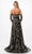 Trevi Collection P2304 - Glitter Print Evening Gown Evening Dresses